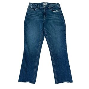PAIGE Dark Blue Slight Flare Jeans “High Rise Brigitte”